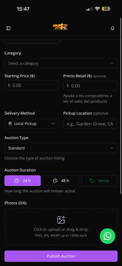 BidGO Auctions - Shopping App | MWM