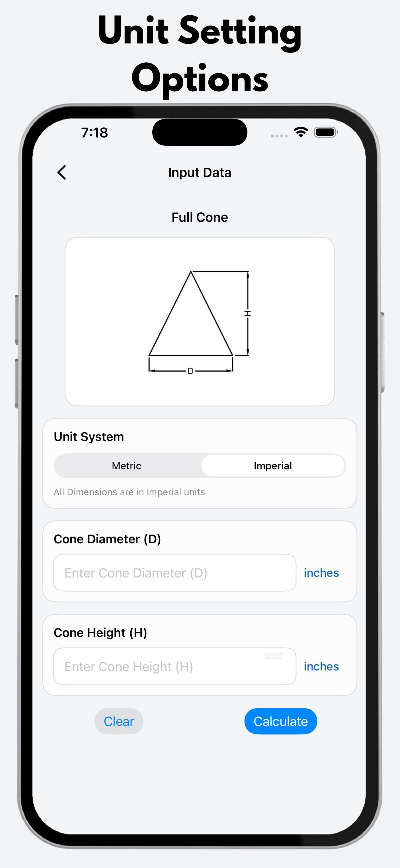 Cones Calculator Pro screenshot 7