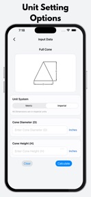 Cones Calculator Pro screenshot