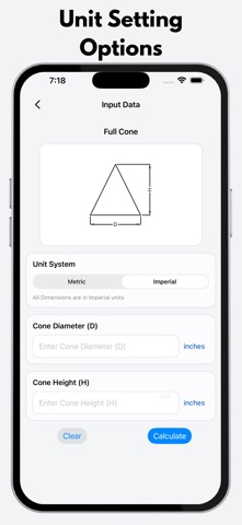 Cones Calculator Pro のスクリーンショット