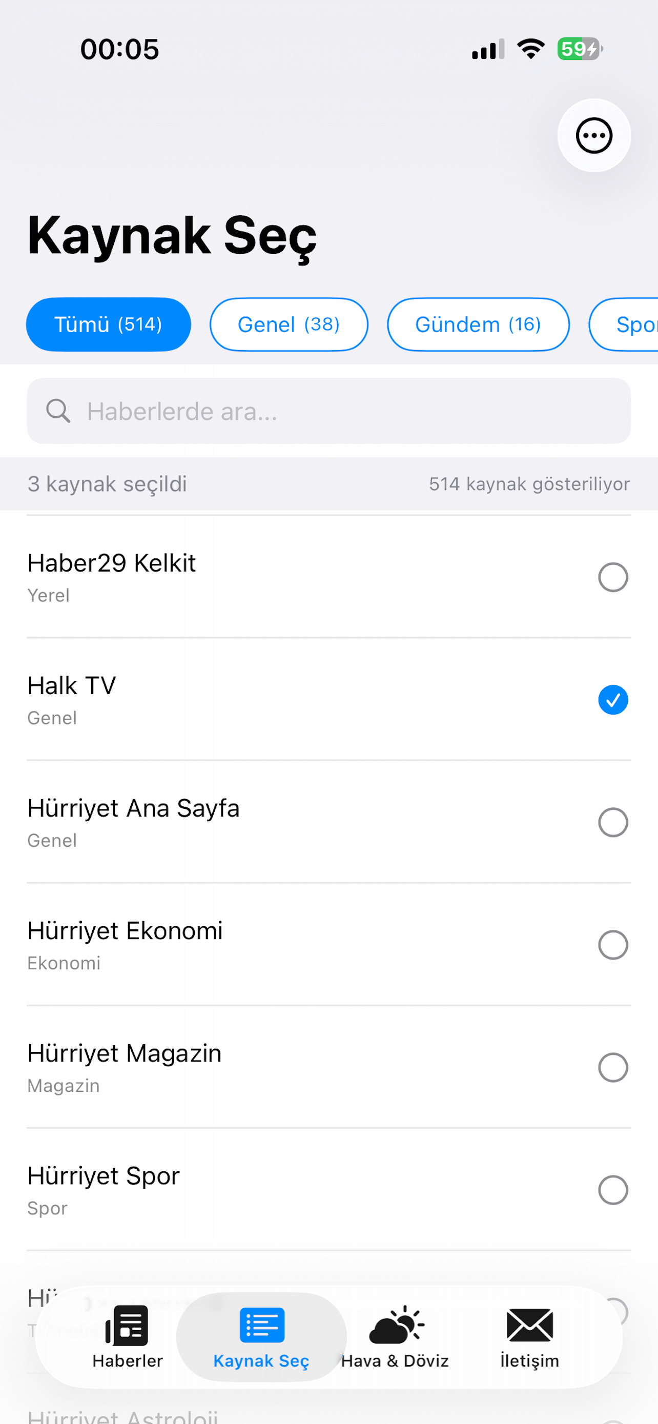 Haberci screenshot 2