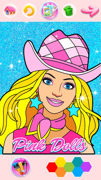 Screenshot #3 pour Rainbow Glitter Coloring Book