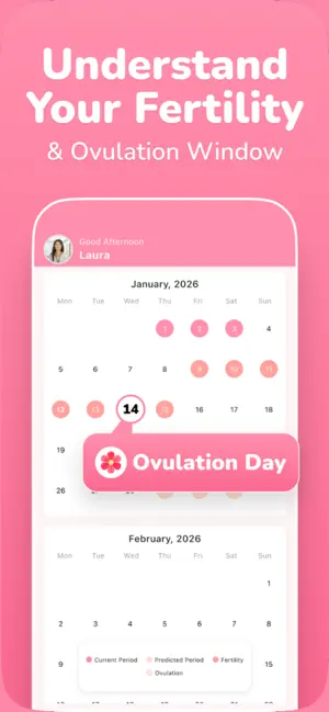 Period Tracker · Cycle & Flow screenshot 2