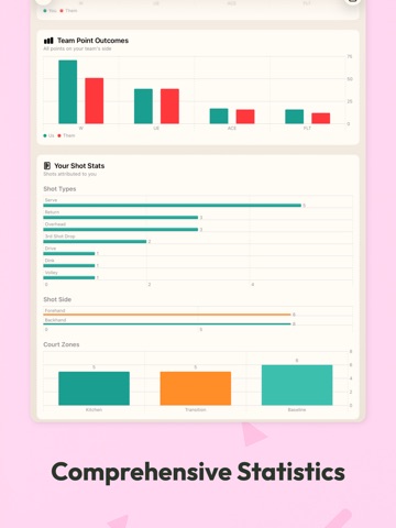 Pickleball Stats Tracker iPad screenshot
