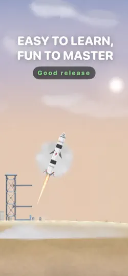 Captura de pantalla de Rocket Launch: Space Race en iPhone 3