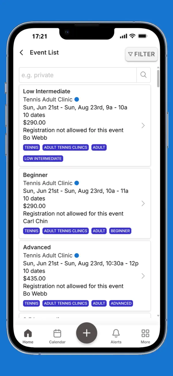 Screenshot #3 pour Marcus Lewis Racquet Club