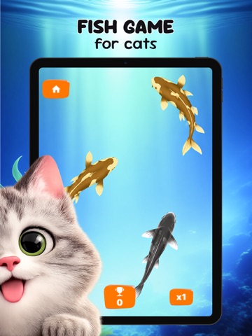 Cat Games - Fish & Mouse iPad screenshot