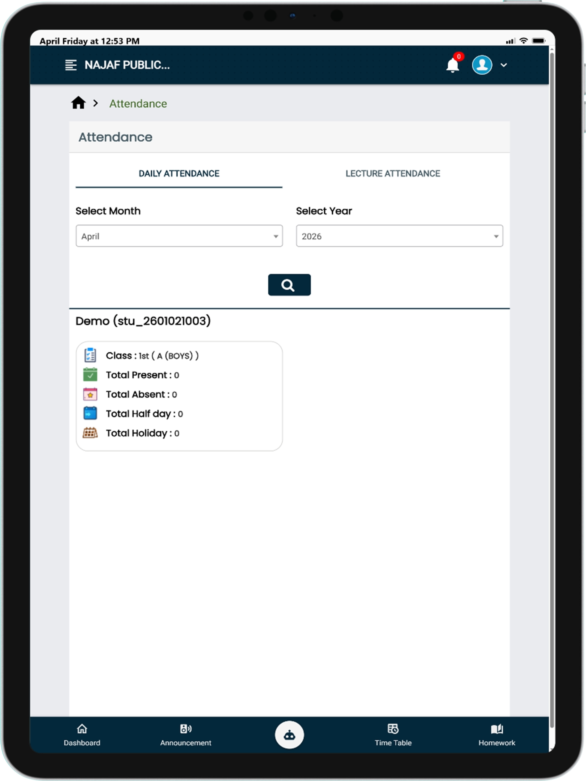 NAJAF PUBLIC SCHOOL screenshot 10