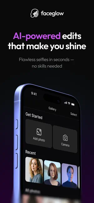 Face Editor App: Faceglow AI screenshot 1