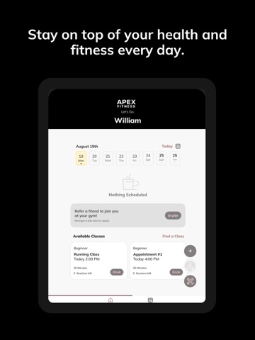 Apex Fitness Gym iPad screenshot