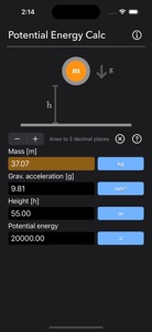 Potential Energy Calculator screenshot #10 for iPhone