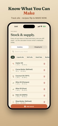 Soap Calculator: Lye & Recipe Screenshot 9 of 9