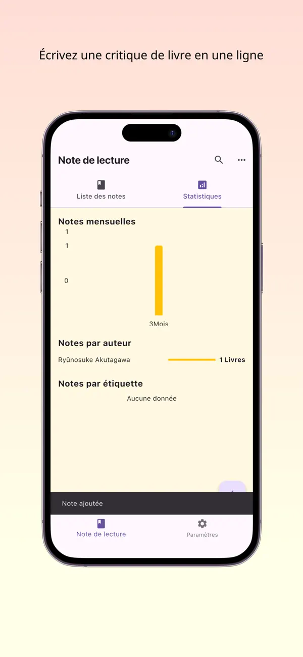 Screenshot #2 pour Bookmemo - Note de lecture ...