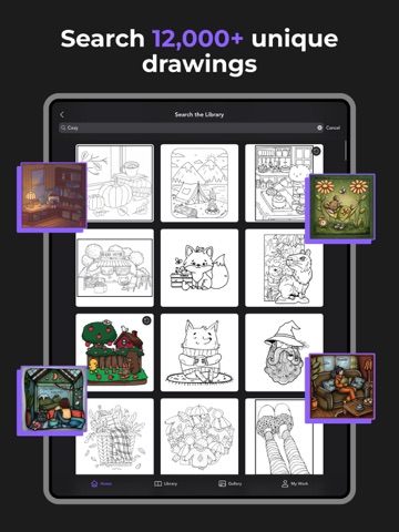 Adult Coloring Book - Pigment iPad screenshot