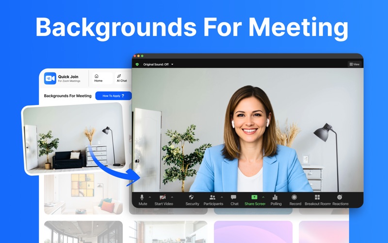 Quick Join For Zoom Meetings iPhone screenshot
