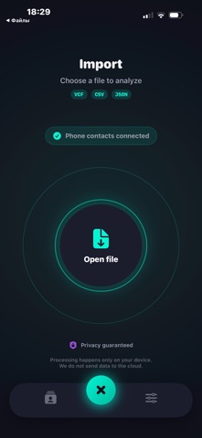 VCFCard – Organize Contacts iPhone screenshot