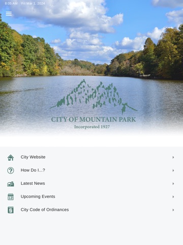 My Mountain Park iPad screenshot