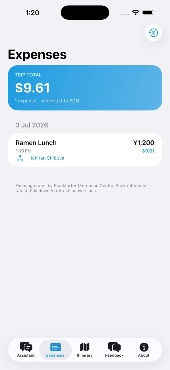 Tertiary Travel Expense screenshot 2