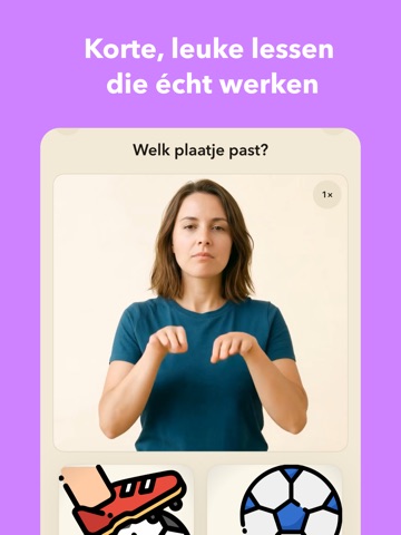 Gebarentaal leren NGT Taal les iPad screenshot 3