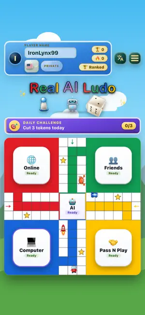 Real AI Ludo screenshot 1