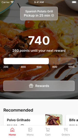 Spanish Potato Grill To Go app screenshot