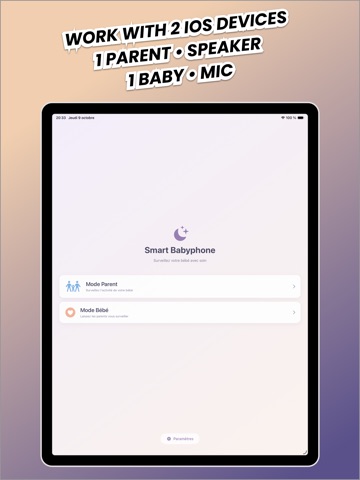 baby monitor • Smart Babyphone iPad screenshot