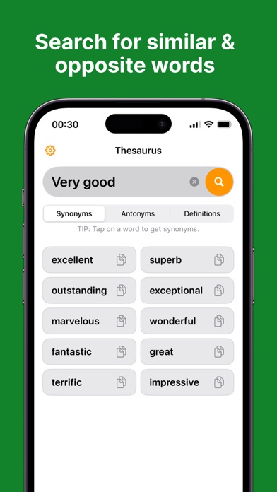 Thesaurus Synonym Dictionary Screenshot