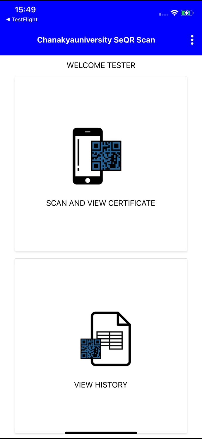 Chanakya University SeQR Scan