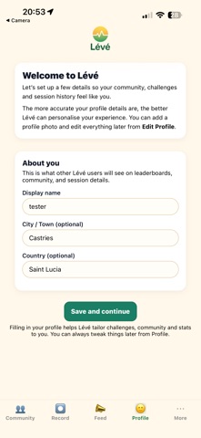 Lévé screenshot