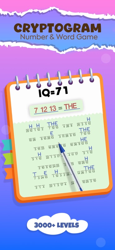 Cryptogram: Number & Word Game screenshot 2