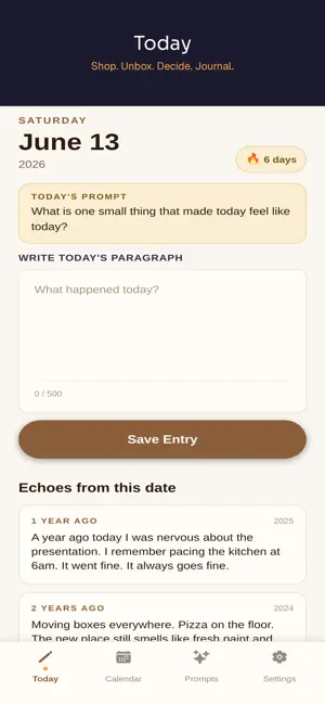 RetroJournal: 5-Year Diary screenshot 1