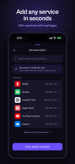 SubTrackr Subscription Tracker screenshot 4