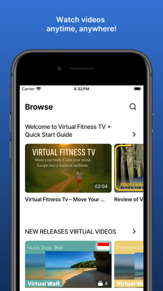 Virtual Fitness TV Screenshot