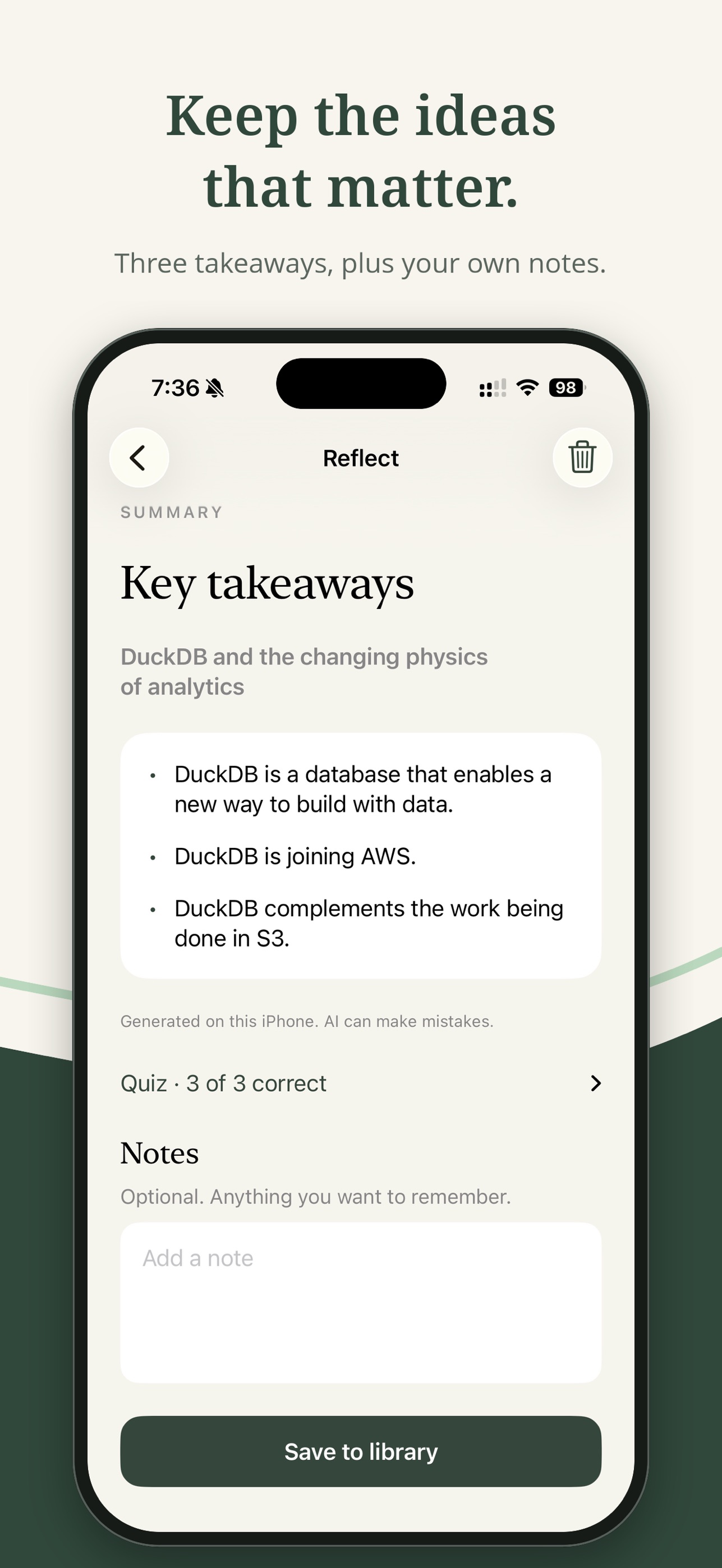 Screenshot 4 of qLog: Read & Recall
