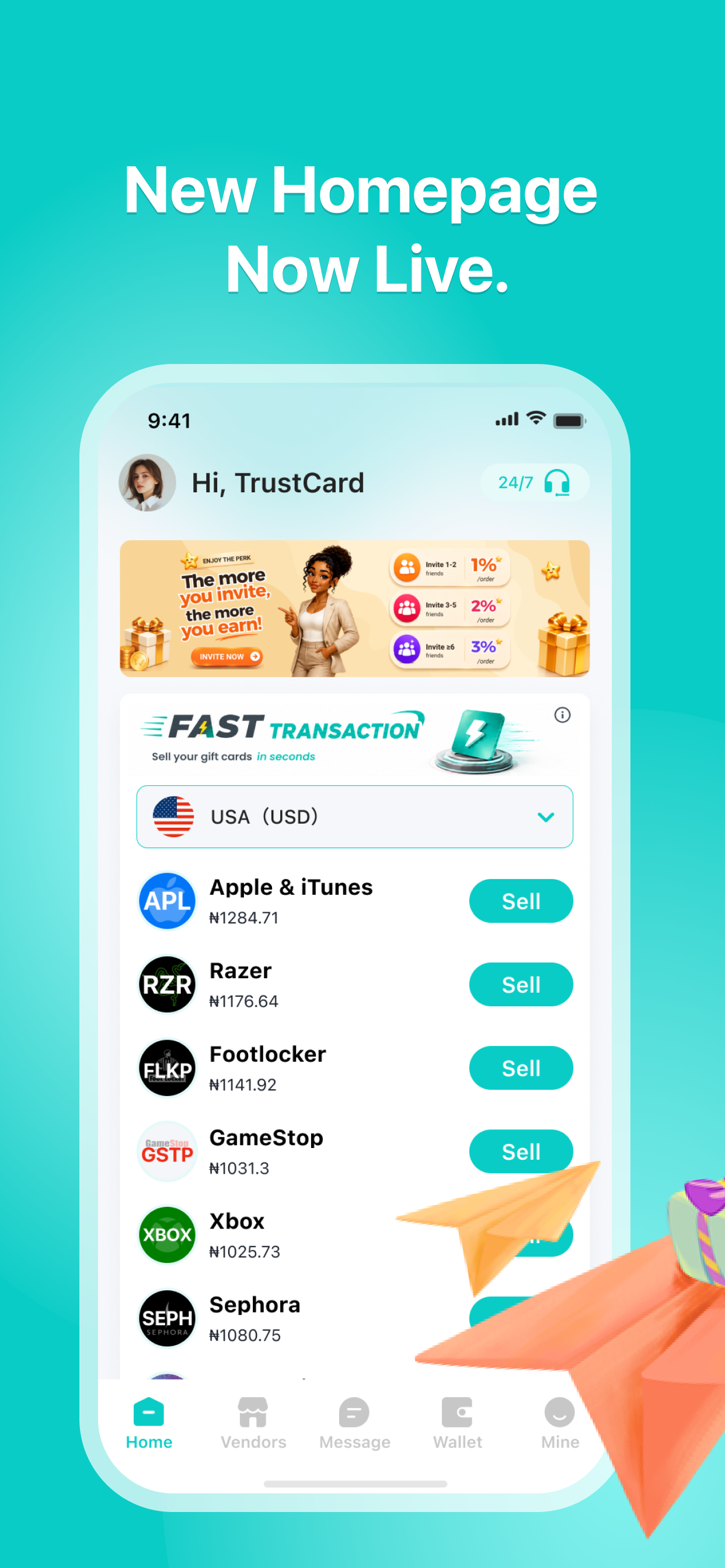 TrustCard - Sell giftcard screenshot 2