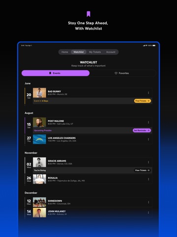 Ticketmaster－Buy, Sell Tickets iPad screenshot 2
