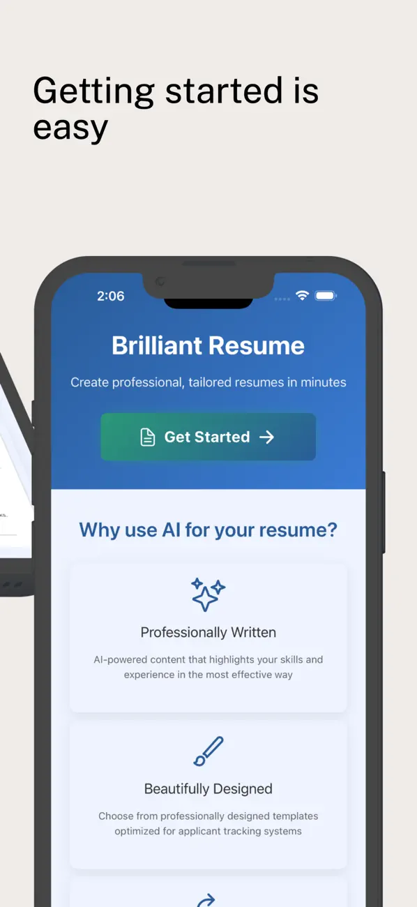 Screenshot #3 pour Brilliant Resume AI