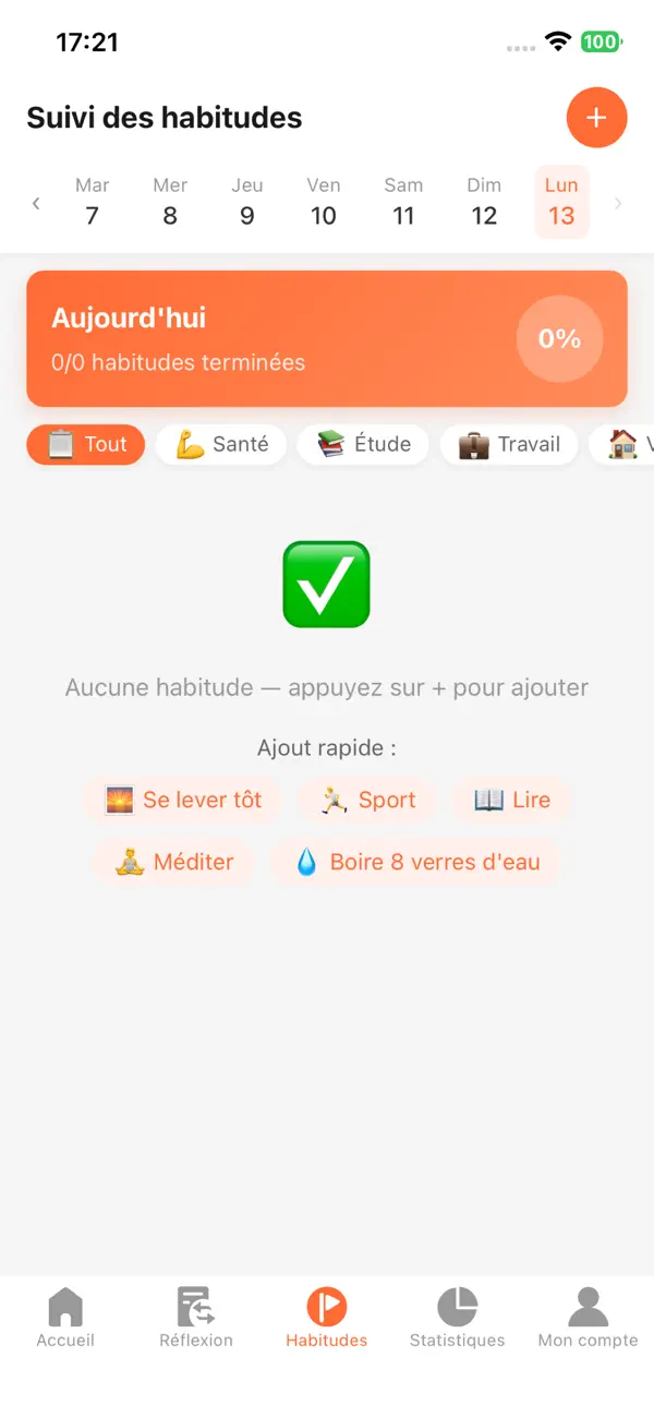 Screenshot #3 pour Revue Quotidienne - Habitudes