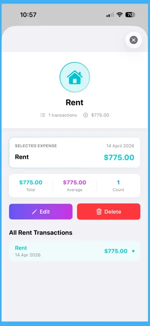 MySpend: Expense Tracker screenshot 4