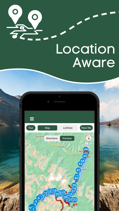 Glacier National Park GPS Tour Screenshot