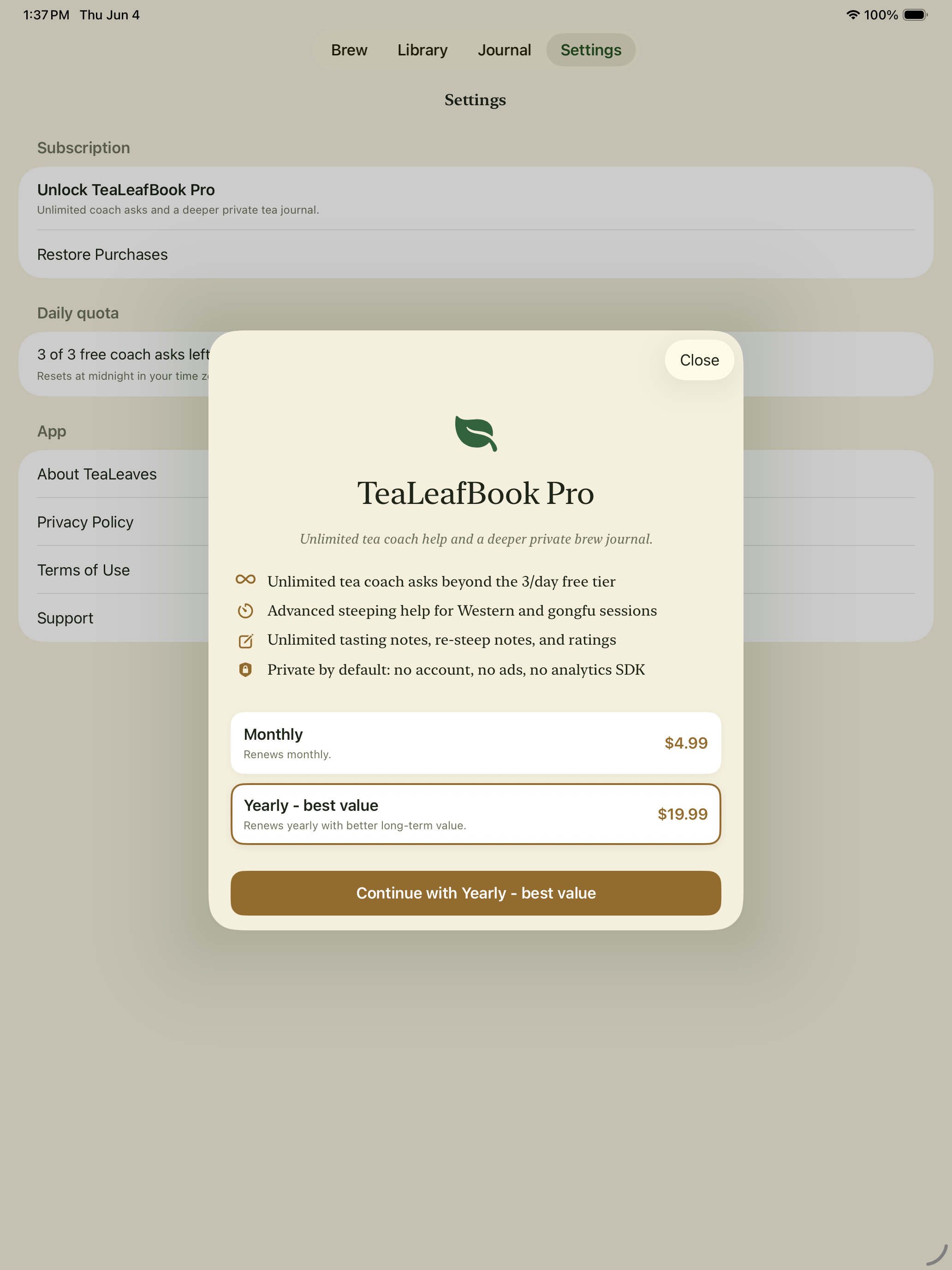 TeaLeafBook screenshot 10