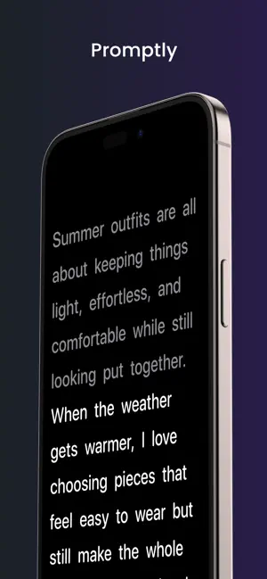 Promptly - Teleprompter screenshot 1