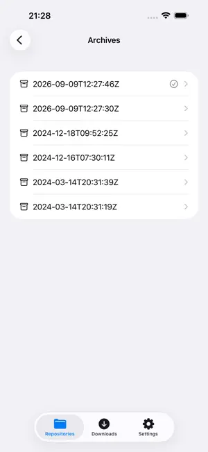 Borg Backup Explorer screenshot 2