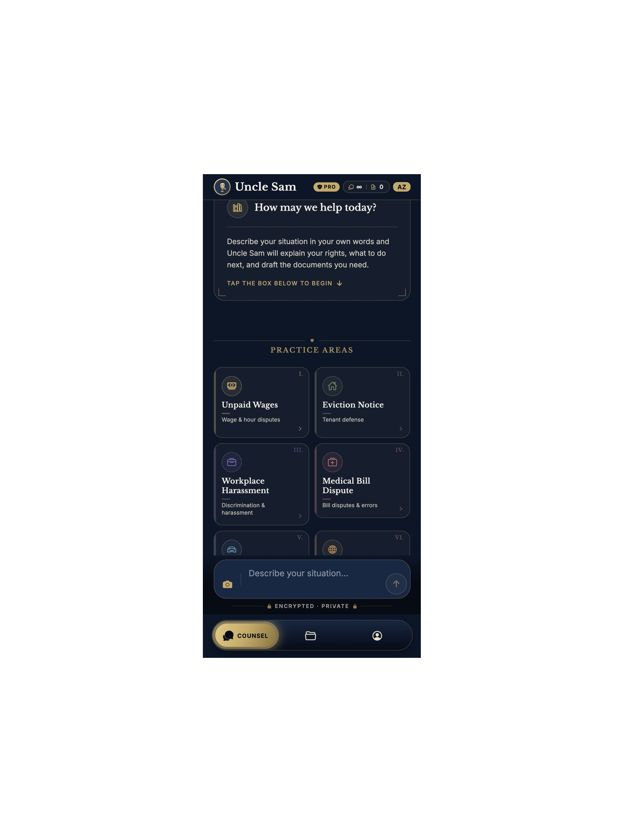 Uncle Sam Legal Guide & Assist screenshot 6