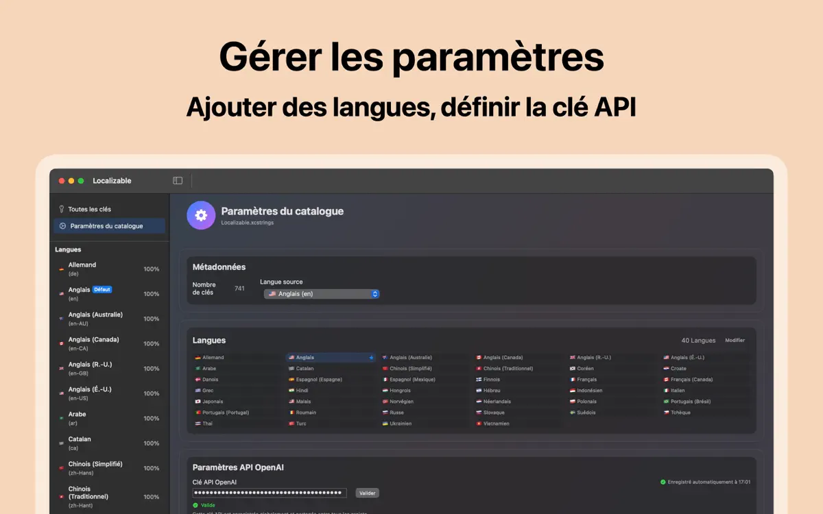 Xlocalize sur Mac : capture d’écran 4 sur 4