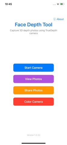 FaceDepthTool screenshot