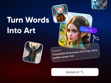 AIC AI text to image generator iPad screenshot