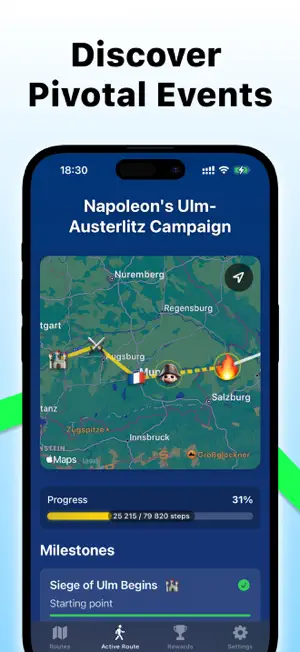 History Hike - Step Counter screenshot 2