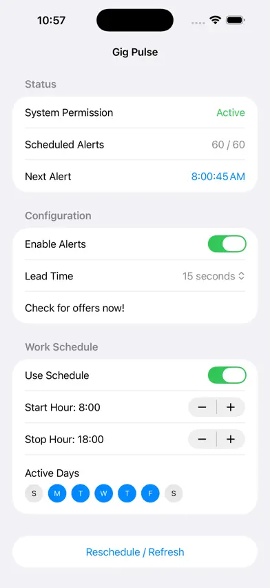 Gig Pulse: Shift Alerts screenshot 3