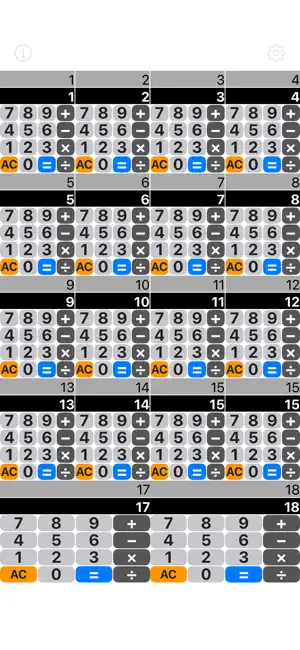 Octodecuple Calc screenshot 1